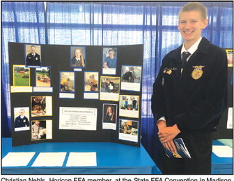 Nehls Places Fourth In Wisconsin FFA Poultry Production Award