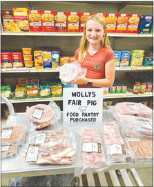 4-H Girl Gives Back at the Pantry