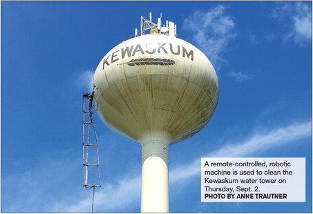 Cleaning The Kewaskum Water Tower