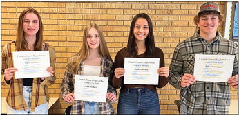 CHS January Students of the Month